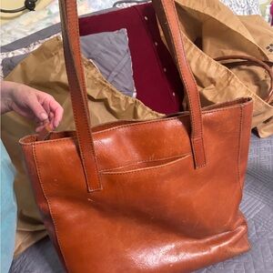 Patricia Nash Tan Leather Tote Bag